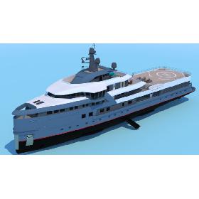 3D Seaexplorer expedition yacht model